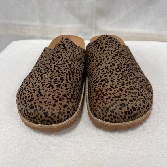 Madewell The Layne Clog Mule in Calf Hair in Pecan Shell Multi Brown size 8 NEW - Picture 6 of 10